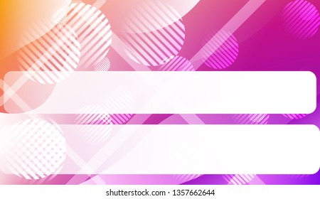 Template Abstract Background With Curves Lines. For Cover Page, Landing Page, Banner. Vector Illustration with Color Gradient