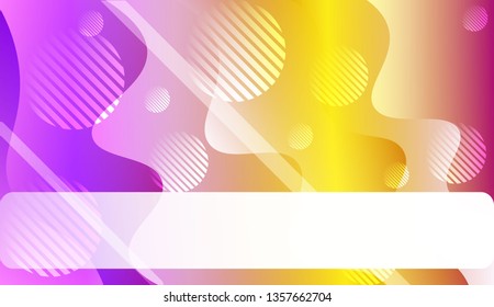 Template Abstract Background With Curves Lines. For Cover Page, Landing Page, Banner. Vector Illustration with Color Gradient