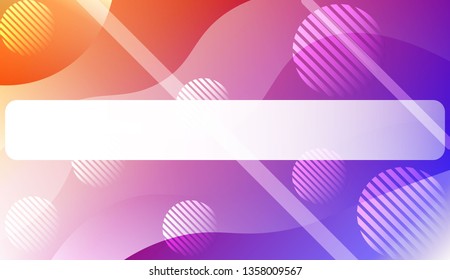 Template Abstract Background With Curves Lines. For Cover Page, Landing Page, Banner. Vector Illustration with Color Gradient