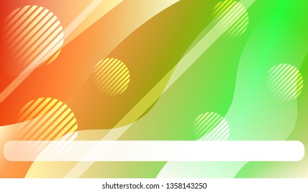 Template Abstract Background With Curves Lines. For Cover Page, Landing Page, Banner. Vector Illustration with Color Gradient