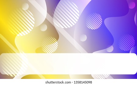 Template Abstract Background With Curves Lines. For Cover Page, Landing Page, Banner. Vector Illustration with Color Gradient