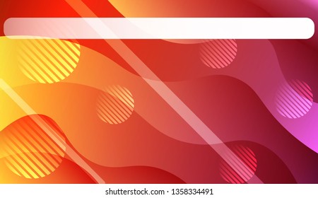 Template Abstract Background With Curves Lines. For Cover Page, Landing Page, Banner. Vector Illustration with Color Gradient