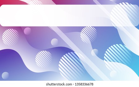 Template Abstract Background With Curves Lines. For Cover Page, Landing Page, Banner. Vector Illustration with Color Gradient
