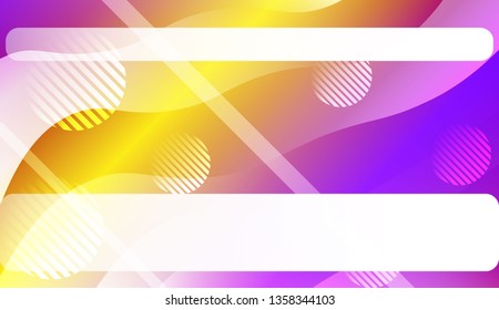 Template Abstract Background With Curves Lines. For Cover Page, Landing Page, Banner. Vector Illustration with Color Gradient