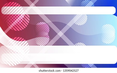 Template Abstract Background With Curves Lines. For Design, Presentation, Business. Vector Illustration with Color Gradient