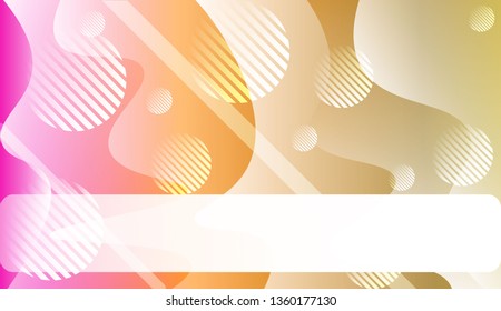 Template Abstract Background With Curves Lines. For Design, Presentation, Business. Vector Illustration with Color Gradient