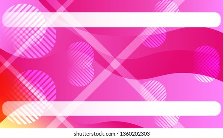 Template Abstract Background With Curves Lines. For Design, Presentation, Business. Vector Illustration with Color Gradient
