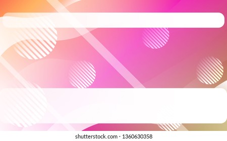 Template Abstract Background With Curves Lines. For Design, Presentation, Business. Vector Illustration with Color Gradient
