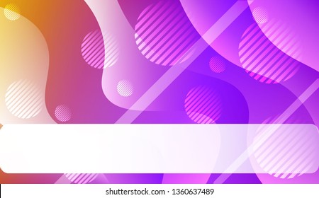 Template Abstract Background With Curves Lines. For Cover Page, Landing Page, Banner. Vector Illustration with Color Gradient