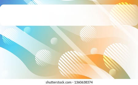 Template Abstract Background With Curves Lines. For Cover Page, Landing Page, Banner. Vector Illustration with Color Gradient