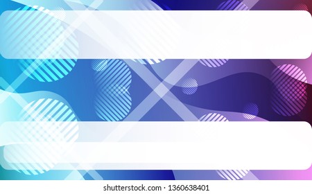 Template Abstract Background With Curves Lines. For Cover Page, Landing Page, Banner. Vector Illustration with Color Gradient