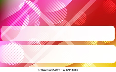 Template Abstract Background With Curves Lines. For Cover Page, Landing Page, Banner. Vector Illustration with Color Gradient