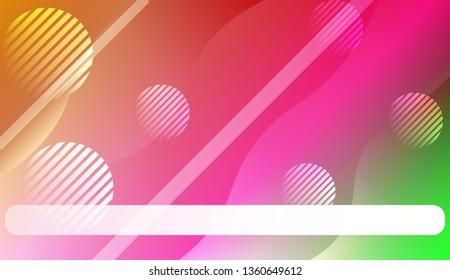 Template Abstract Background With Curves Lines. For Cover Page, Landing Page, Banner. Vector Illustration with Color Gradient