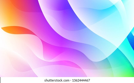 Template Abstract Background With Curves Lines. Design For Cover Page, Poster, Banner Of Websites. Vector Illustration with Color Gradient