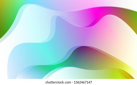 Template Abstract Background With Curves Lines. For Cover Page, Landing Page, Banner. Vector Illustration with Color Gradient