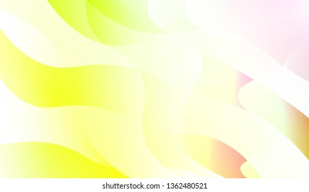 Template Abstract Background With Curves Lines. Design For Cover Page, Poster, Banner Of Websites. Vector Illustration with Color Gradient