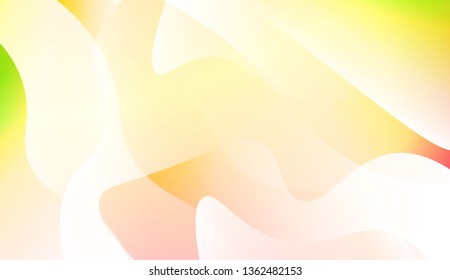 Template Abstract Background With Curves Lines. For Cover Page, Landing Page, Banner. Vector Illustration with Color Gradient