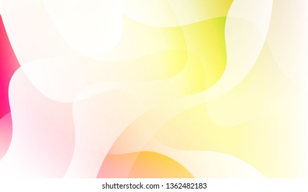 Template Abstract Background With Curves Lines. For Cover Page, Landing Page, Banner. Vector Illustration with Color Gradient