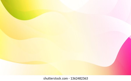 Template Abstract Background With Curves Lines. Design For Cover Page, Poster, Banner Of Websites. Vector Illustration with Color Gradient