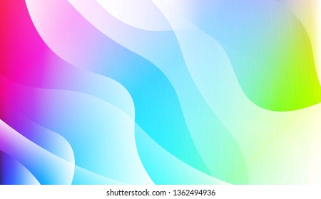 Template Abstract Background With Curves Lines. Design For Cover Page, Poster, Banner Of Websites. Vector Illustration with Color Gradient