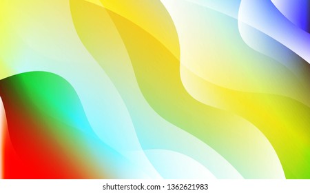 Template Abstract Background With Curves Lines. For Cover Page, Landing Page, Banner. Vector Illustration with Color Gradient