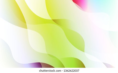 Template Abstract Background With Curves Lines. Design For Cover Page, Poster, Banner Of Websites. Vector Illustration with Color Gradient