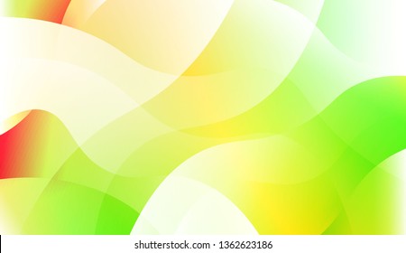 Template Abstract Background With Curves Lines. Design For Cover Page, Poster, Banner Of Websites. Vector Illustration with Color Gradient
