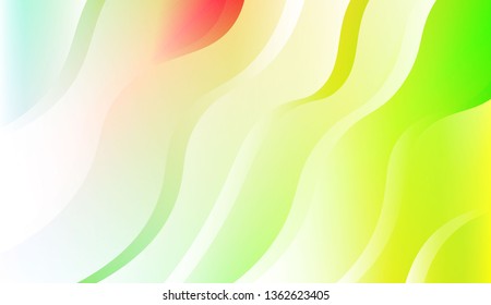 Template Abstract Background With Curves Lines. For Cover Page, Landing Page, Banner. Vector Illustration with Color Gradient