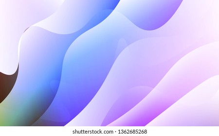 Template Abstract Background With Curves Lines. Design For Cover Page, Poster, Banner Of Websites. Vector Illustration with Color Gradient