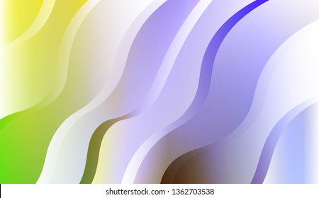 Template Abstract Background With Curves Lines. Design For Cover Page, Poster, Banner Of Websites. Vector Illustration with Color Gradient