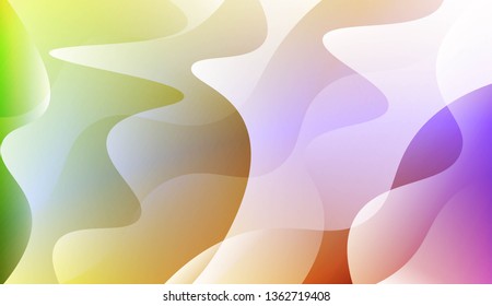 Template Abstract Background With Curves Lines. For Cover Page, Landing Page, Banner. Vector Illustration with Color Gradient