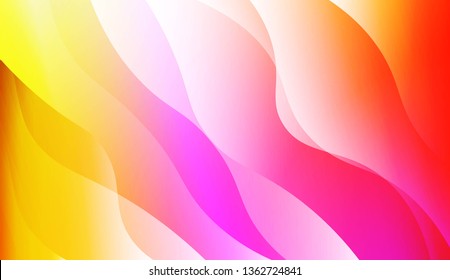 Template Abstract Background With Curves Lines. Design For Cover Page, Poster, Banner Of Websites. Vector Illustration with Color Gradient