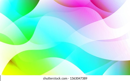 Template Abstract Background With Curves Lines. Design For Cover Page, Poster, Banner Of Websites. Vector Illustration with Color Gradient