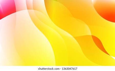 Template Abstract Background With Curves Lines. For Cover Page, Landing Page, Banner. Vector Illustration with Color Gradient