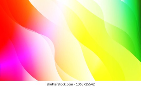 Template Abstract Background With Curves Lines. For Cover Page, Landing Page, Banner. Vector Illustration with Color Gradient