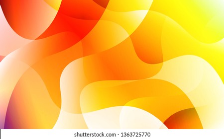 Template Abstract Background With Curves Lines. For Cover Page, Landing Page, Banner. Vector Illustration with Color Gradient