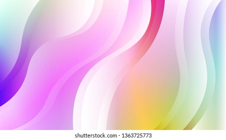 Template Abstract Background With Curves Lines. For Cover Page, Landing Page, Banner. Vector Illustration with Color Gradient