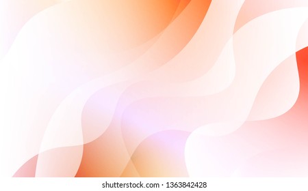 Template Abstract Background With Curves Lines. For Cover Page, Landing Page, Banner. Vector Illustration with Color Gradient