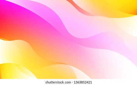 Template Abstract Background With Curves Lines. Design For Cover Page, Poster, Banner Of Websites. Vector Illustration with Color Gradient