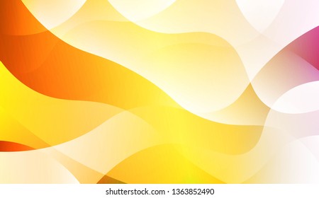 Template Abstract Background With Curves Lines. For Cover Page, Landing Page, Banner. Vector Illustration with Color Gradient