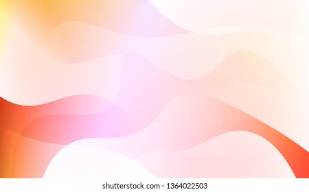 Template Abstract Background With Curves Lines. Design For Cover Page, Poster, Banner Of Websites. Vector Illustration with Color Gradient