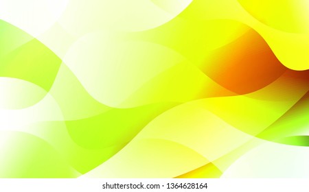 Template Abstract Background With Curves Lines. For Cover Page, Landing Page, Banner. Vector Illustration with Color Gradient