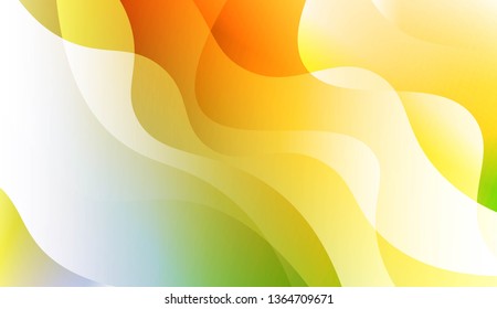Template Abstract Background With Curves Lines. For Cover Page, Landing Page, Banner. Vector Illustration with Color Gradient