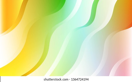 Template Abstract Background With Curves Lines. Design For Cover Page, Poster, Banner Of Websites. Vector Illustration with Color Gradient