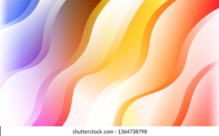 Template Abstract Background With Curves Lines. Design For Cover Page, Poster, Banner Of Websites. Vector Illustration with Color Gradient