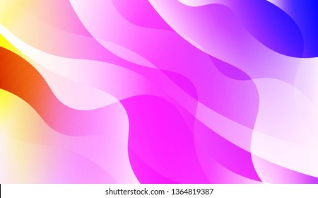 Template Abstract Background With Curves Lines. Design For Cover Page, Poster, Banner Of Websites. Vector Illustration with Color Gradient