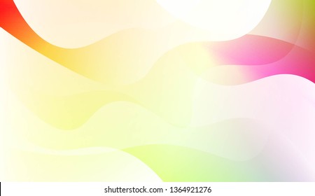 Template Abstract Background With Curves Lines. For Cover Page, Landing Page, Banner. Vector Illustration with Color Gradient