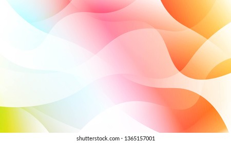 Template Abstract Background With Curves Lines. Design For Cover Page, Poster, Banner Of Websites. Vector Illustration with Color Gradient
