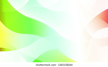 Template Abstract Background With Curves Lines. Design For Cover Page, Poster, Banner Of Websites. Vector Illustration with Color Gradient