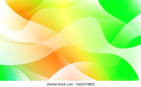 Template Abstract Background With Curves Lines. For Cover Page, Landing Page, Banner. Vector Illustration with Color Gradient